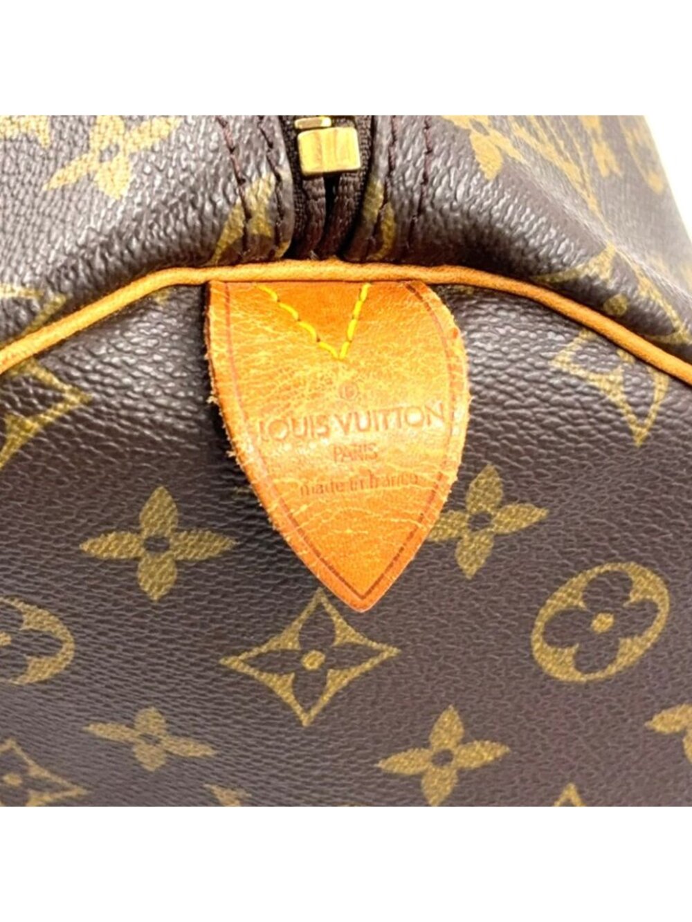 Louis Vuitton Keepall 55 Monogram Leather Brown Light Boston Bag Gold - Picture 4 of 15